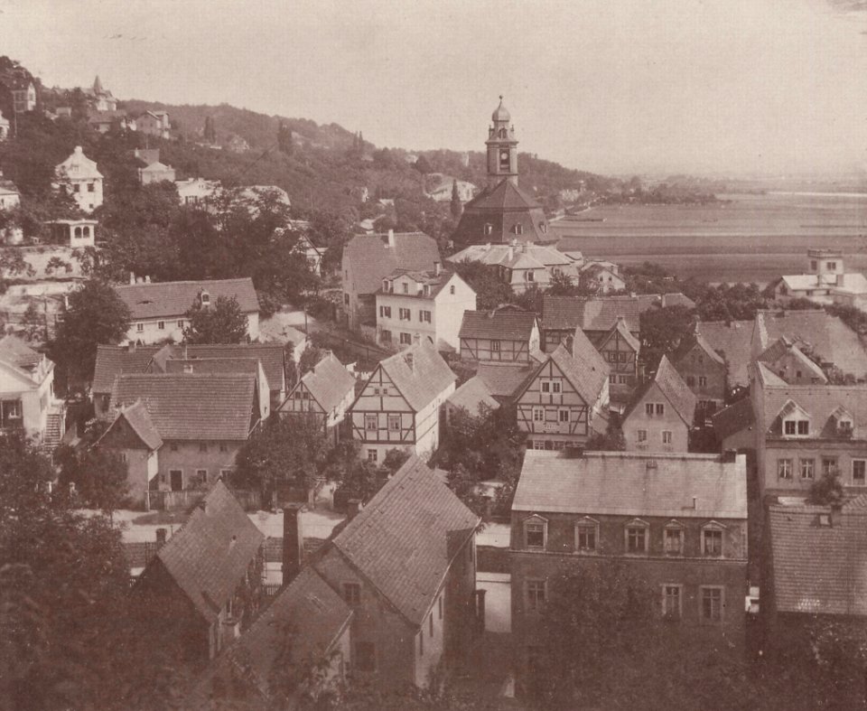 Kotzsch, Carl Friedrich August - Loschwitz, elbaufwärts vom Burgberg gesehen (Zeno Fotografie)