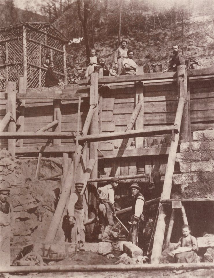 Kotzsch, Carl Friedrich August - Stützmauerbau im Loschwitzgrund (Zeno Fotografie)