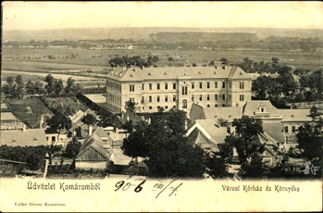 Komárom , kórház, 1906