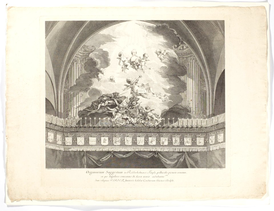 Kopparstick på förslag till Ulrika Eleonora d.ys begravning 1741 - Skoklosters slott - 98107