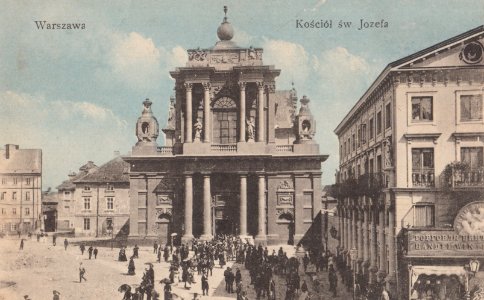 Kościół św. Józefa pokarmelicki w Warszawie przed 1916 photo