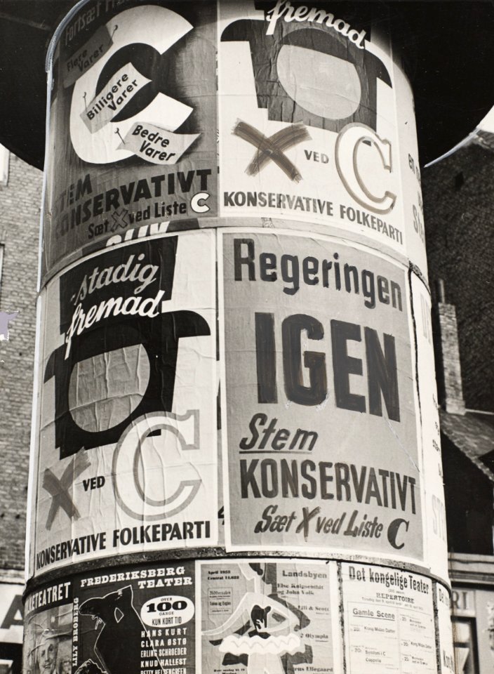 Konservative valgplakater i 1953 (DH034948)