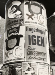 Konservative valgplakater i 1953 (DH034948)
