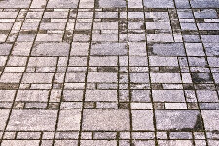 Wet paved background photo