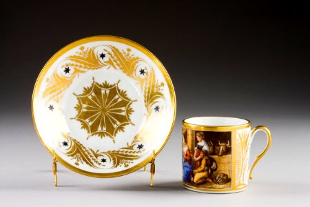 Kopp med fat. Paris - Hallwylska museet - 87079