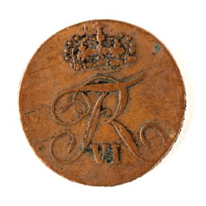Kopparmynt, 2 skilling courant, 1810 - Skoklosters slott - 109666