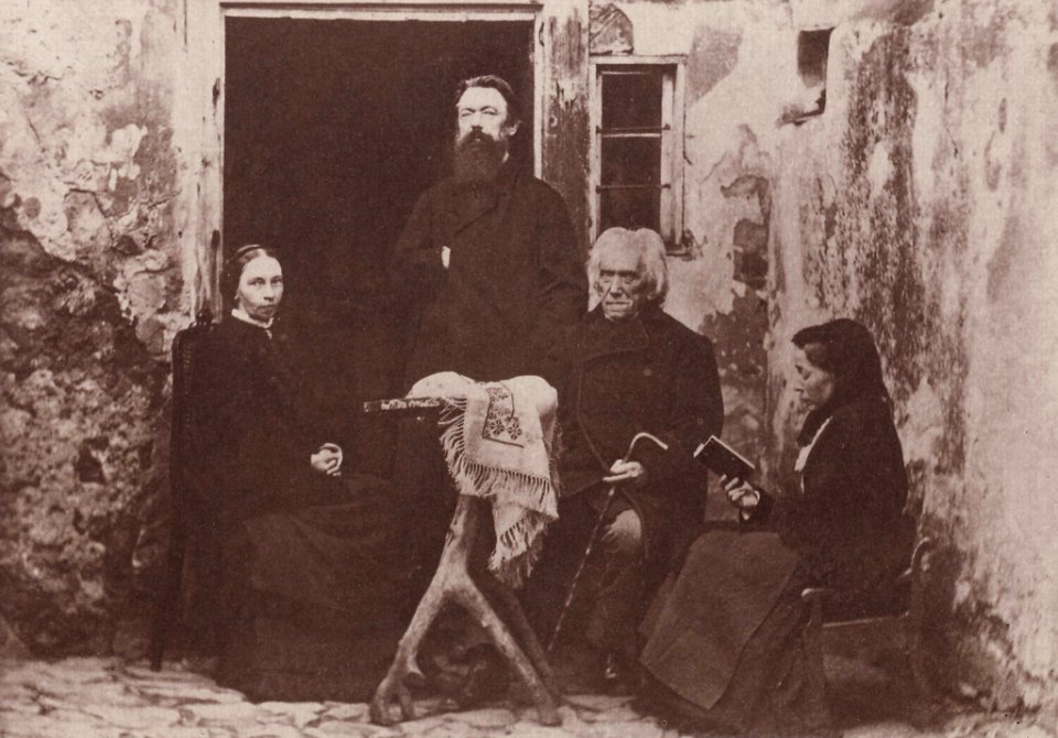 Kotzsch, Carl Friedrich August - Ludwig Richter vor dem Kotzsch-Haus (Zeno Fotografie)