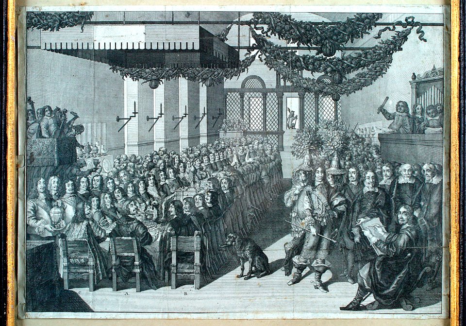 Kopparstick. Fredsbankett, Nürnberg - Skoklosters slott - 85717