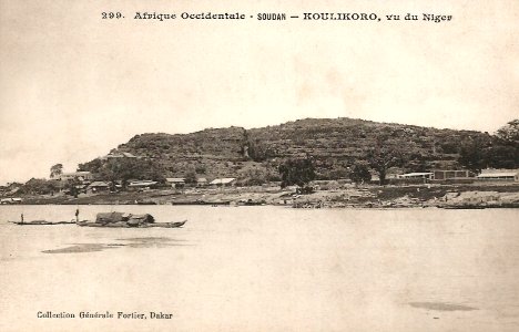 Koulikoro vu du Niger (AOF)