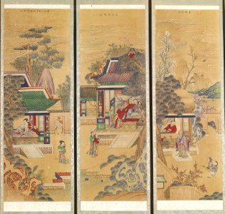 Korean - Ten-panel Folding Screen with Scenes of Filial Piety - Walters 35199 - Detail D