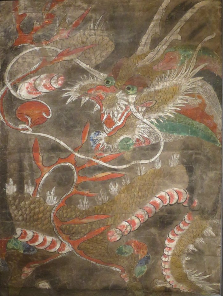 Korean ink and color painting of dragon, 18th century, Chosôn dynasty, Honolulu Academy of Arts