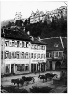 Kornmarkt in Heidelberg, Germany, Carl Curman photo