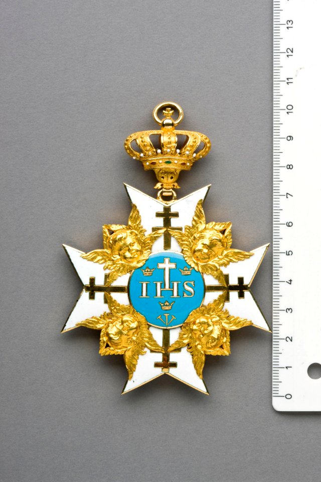 Kors med måttangivelse i form av linjal - Livrustkammaren - 86643