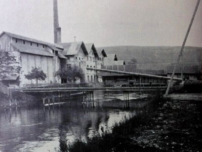 Kraftwerk Rüchlig Oberwasserseite ca 1926