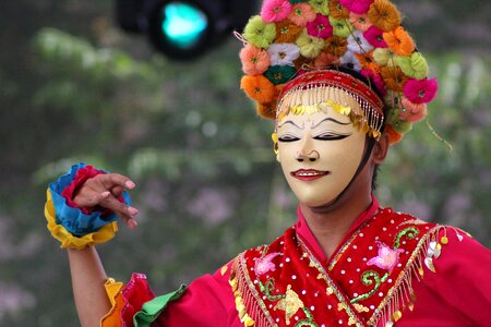 Folklore mask dancer