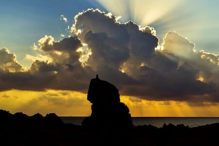 Landscape stone sky