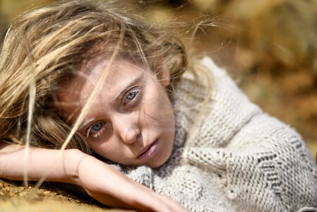 Young portrait nature