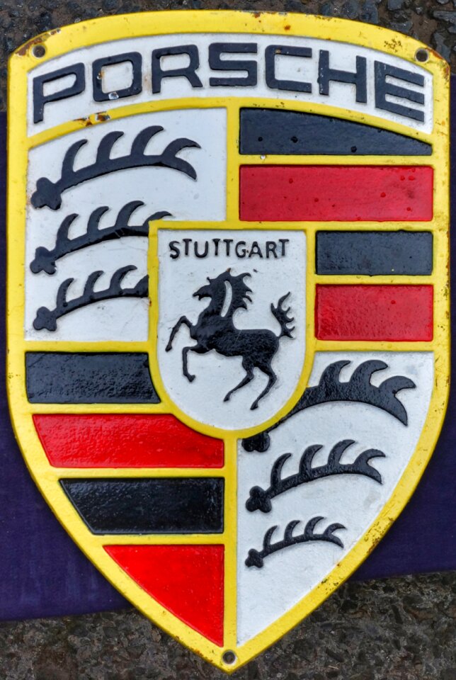 Vintage porsche sign