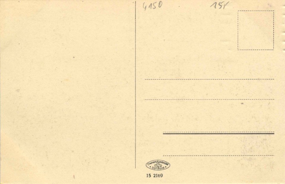 Krefeld, Nordrhein-Westfalen - Webeschule (back) (Zeno Ansichtskarten)