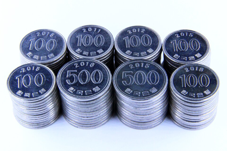 Currency korea money don