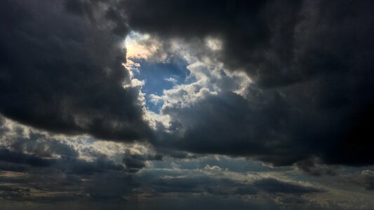 Blue sky clouds weather atmosphere
