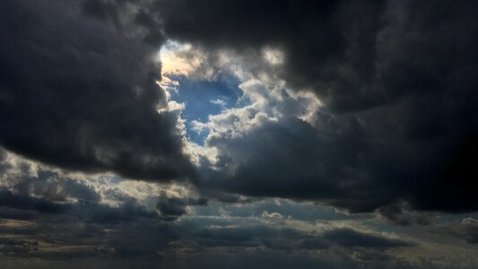 Blue sky clouds weather atmosphere photo