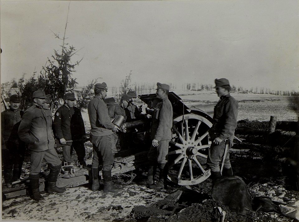 Kriegsalbum 26, Bild 7019 15 cm sFH M14 (BildID 15453803)