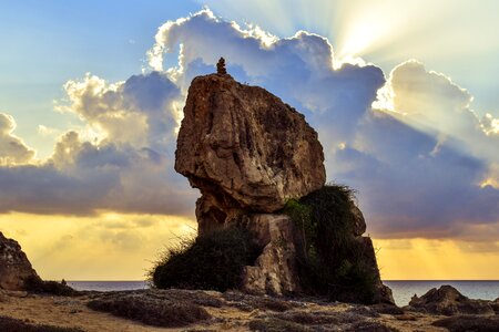Landscape stone sky