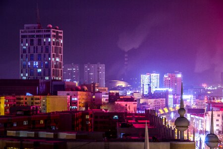 Skyline panoramic urumqi photo
