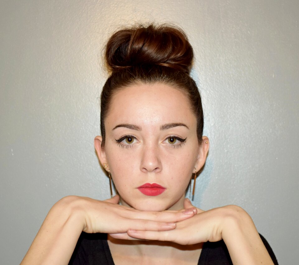 Portrait woman hairstyle