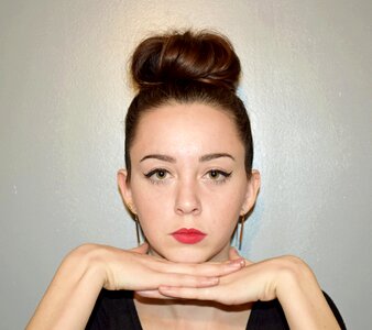 Portrait woman hairstyle