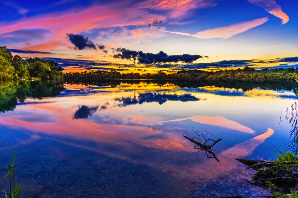 Abendstimmung clouds water