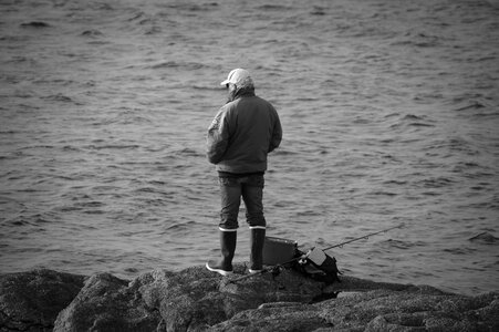 Adult man fisherman photo