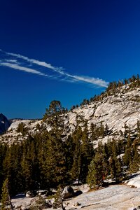 Yosemite mountains blue