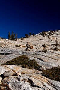 Yosemite mountains blue photo