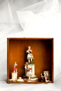 Krokanfigurer i låda - Hallwylska museet - 87259