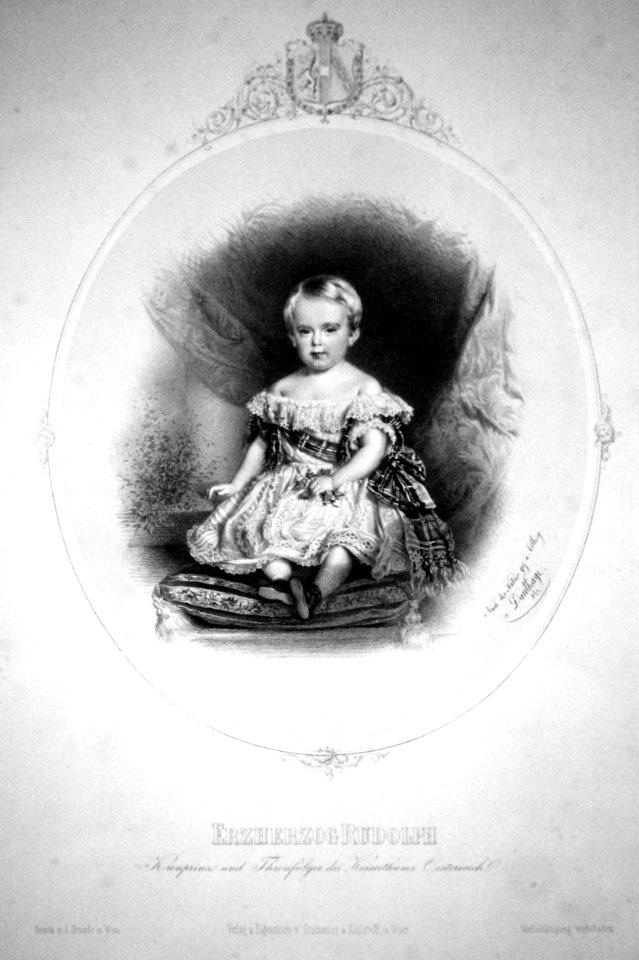 Kronprinz Rudolf von Österreich Dsuthage Litho