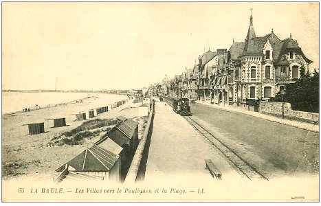 La Baule Les Villas vers le Pouliguen et la Plage