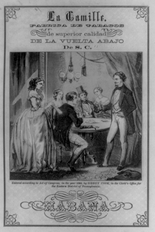 La Camille Fabrica de Tobacos de superior calidad de la vuelta abajo De S.C. LCCN2001697782
