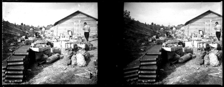 La Cheppe. Camp d'Attila. Dépôt de matériel d'artillerie - Fonds Berthelé - 49Fi510