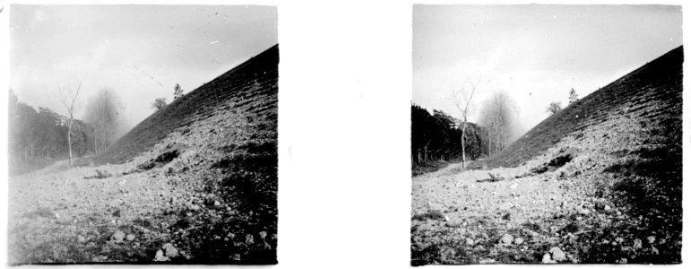 La Cheppe. Camp d'Attila. Explosion - Fonds Berthelé - 49Fi435
