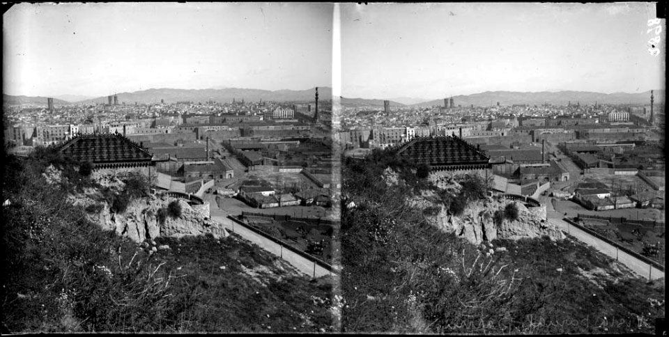 La ciutat de Barcelona des de Montjuïc