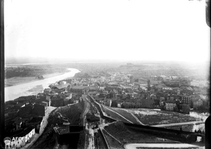 La ciutat de Lleida amb el riu Segre