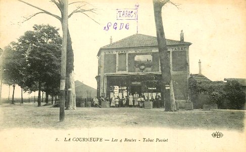 La Courneuve.Les 4 routes.Tabac Paviet