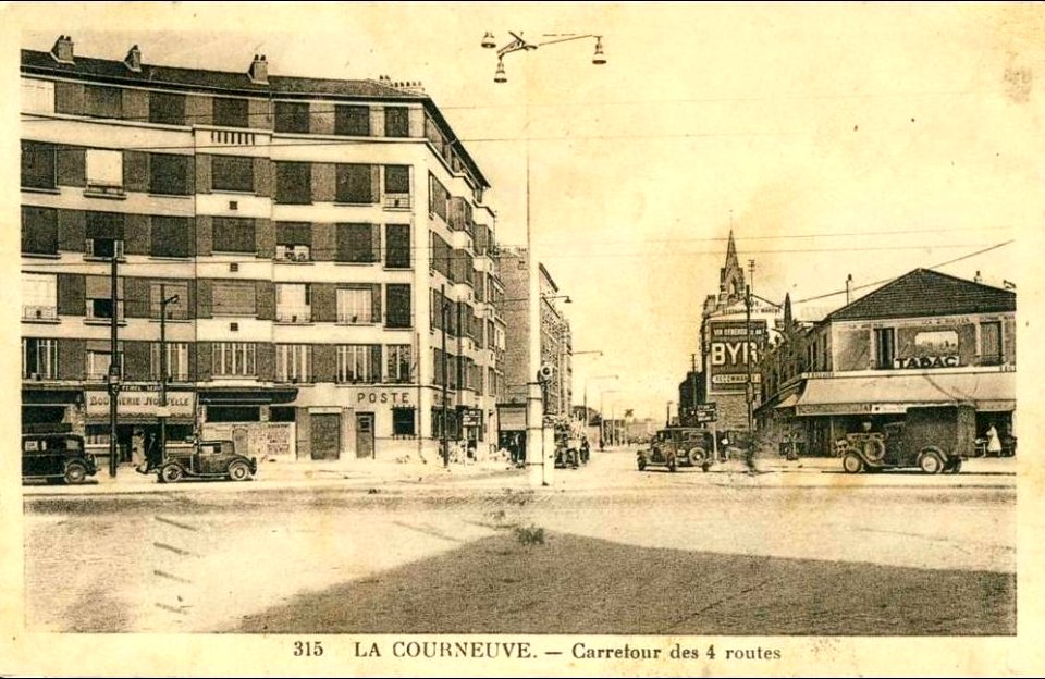 La Courneuve.Place du 8-Mai-1945.Carrefour des Quatre-Routes