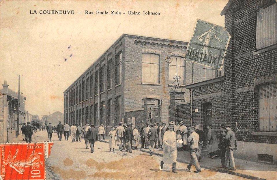 La Courneuve.Rue Emile-Zola.Usine Johnson