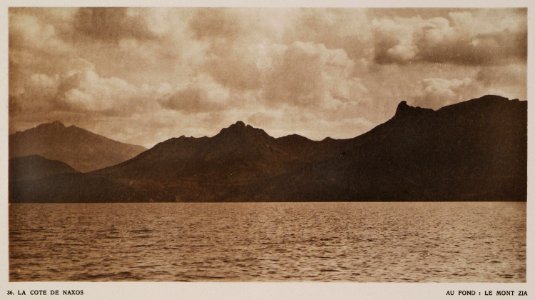 La côte de Naxos Au fond- Le mont Zia - Baud-bovy Daniel Boissonnas Frédéric - 1919