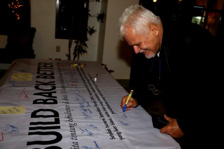 Kristen Bauer hosts a reception to reflect on life in Aceh after the 2004 Indian Ocean earthquake and tsunami disaster; December 2014 (6) photo