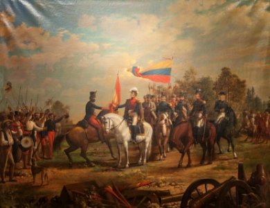 La entrega de la bandera del Numancia al Batallón Sin Nombre