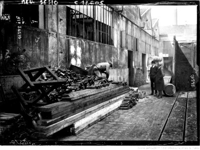La fabrication des obus de 75 - obus bruts